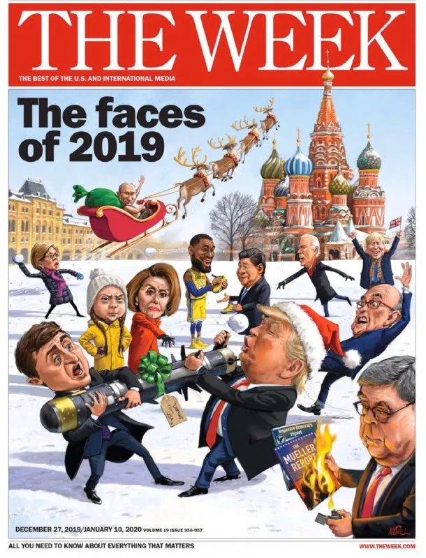 Зеленський, Трамп, Путін, 2019 рік, обличчя, американський журнал The Week