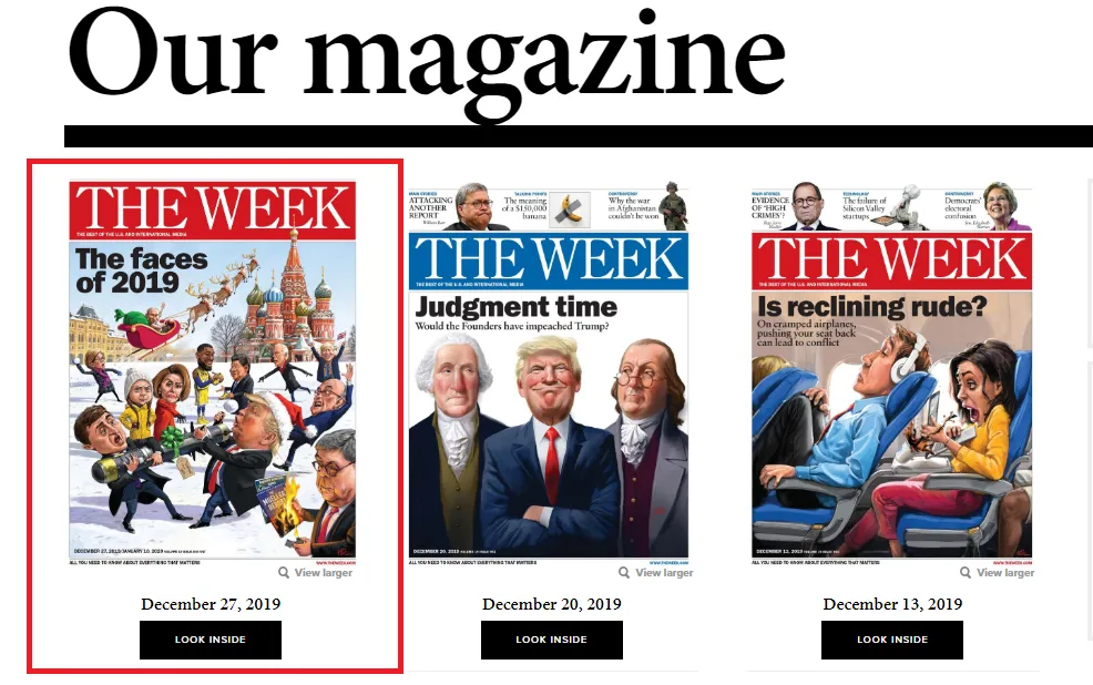 Зеленський, Трамп, Путін, 2019 рік, обличчя, американський журнал The Week Зеленський, Трамп, Путін, 2019 рік, обличчя, американський журнал The Week