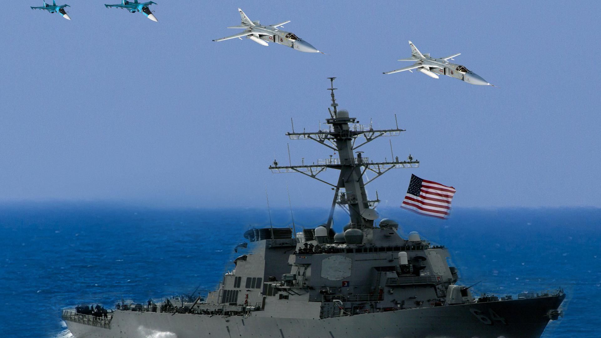 Россия сымитировала ракетную атаку по эсминцу США в Черном море