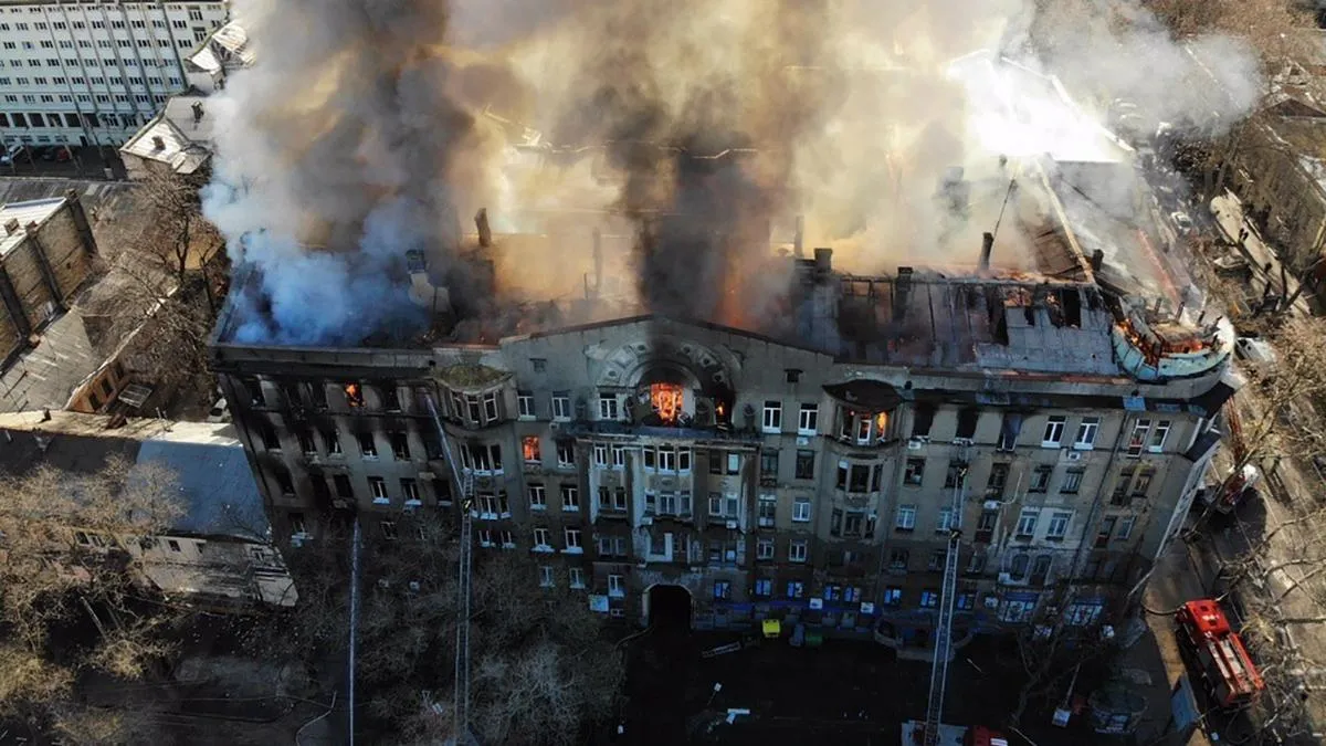 пожежа в коледжі Одеси