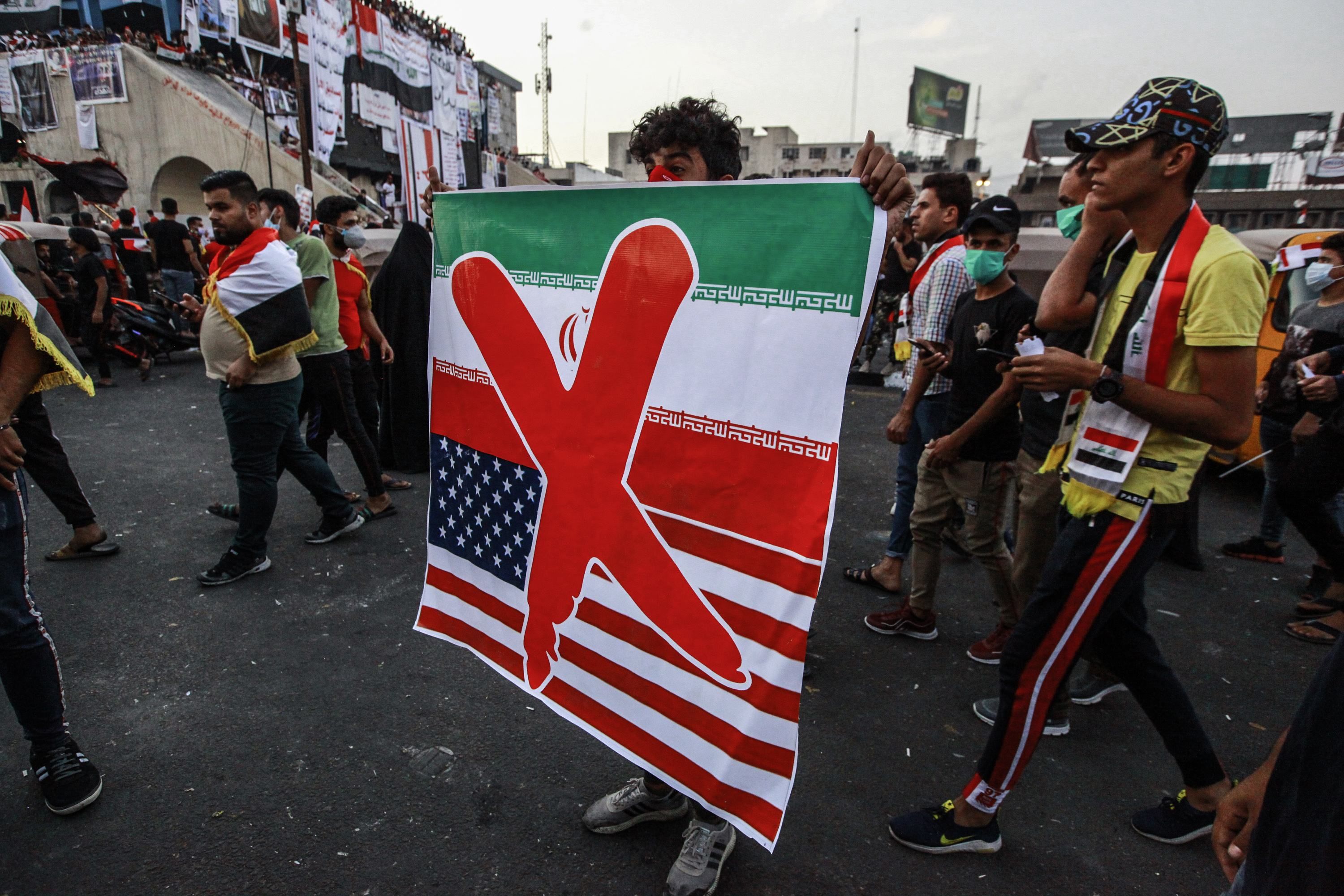 Протест в Іраку проти впливу Ірану та США 