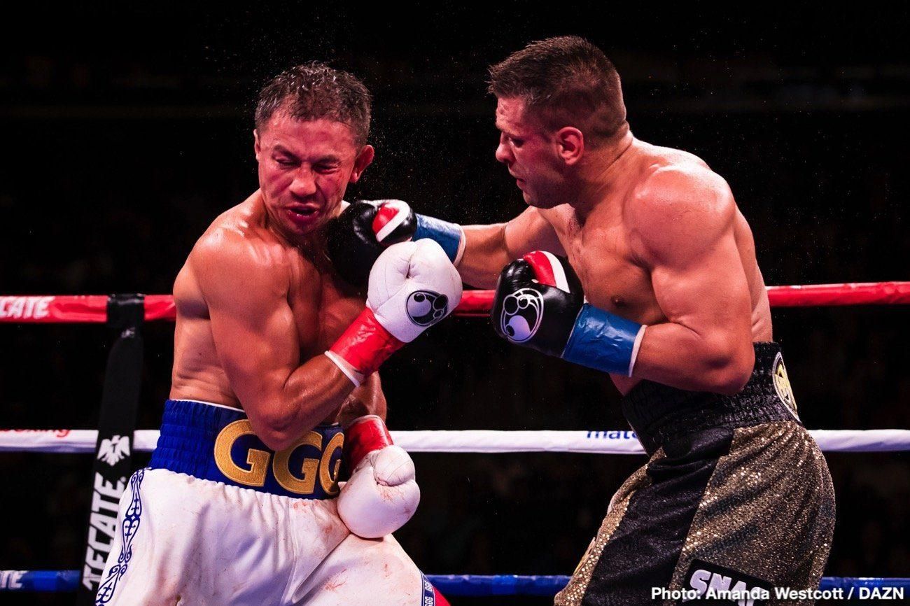 Бой Деревянченко с Головкиным стал лучшим в 2019 году по версии BoxingScene