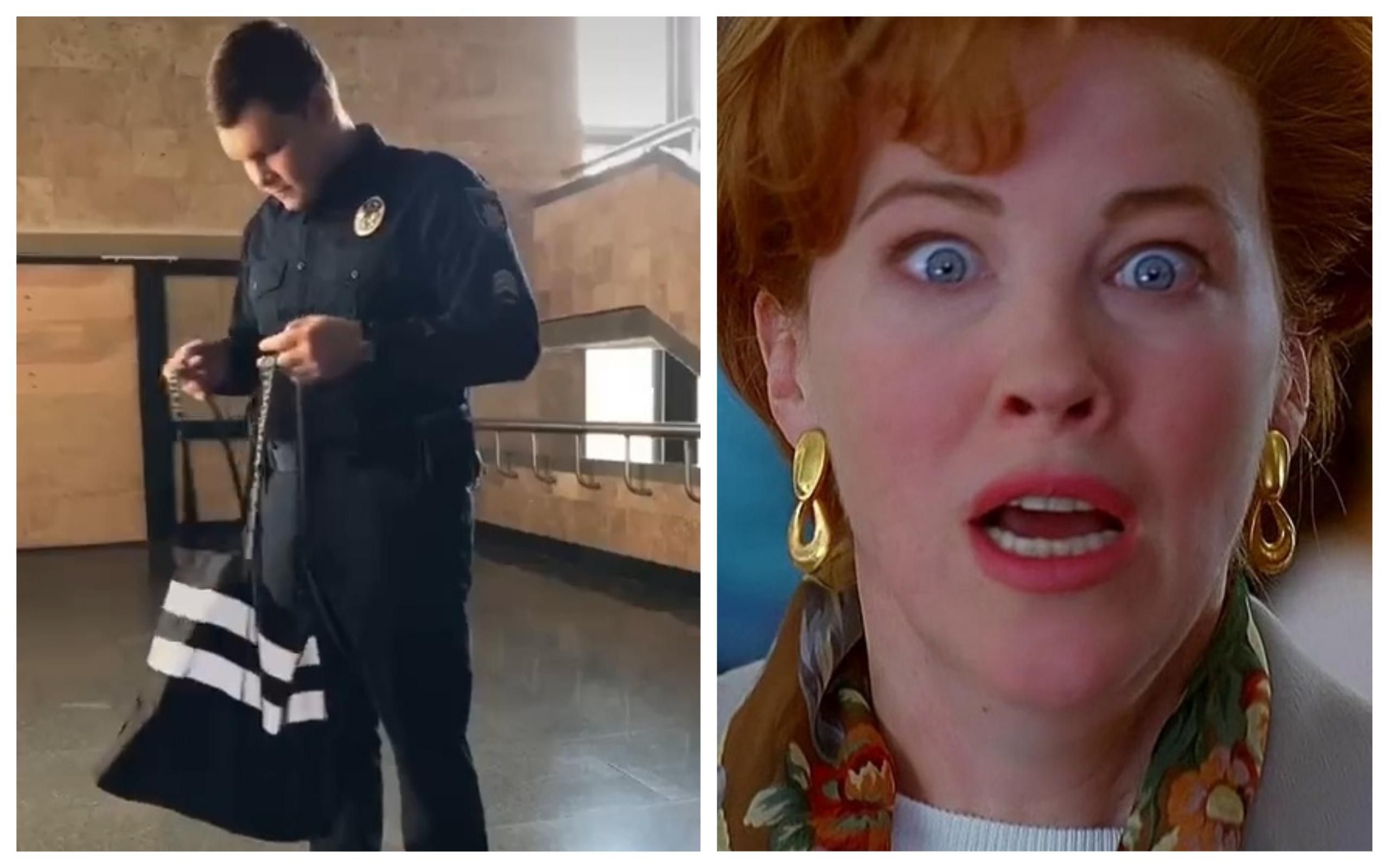 Українська поліція відтворила сцену з "Один вдома 2": відео з TikTok Українська поліція відтворила сцену з "Один вдома 2": відео з TikTok