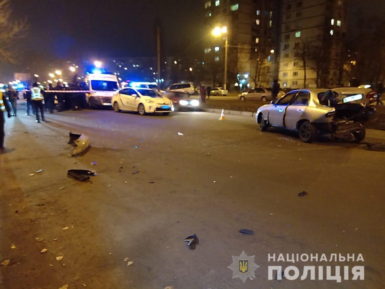 ДТП в Харькове 4 января - пьяный водитель хотел убежать и подрался с патрульными