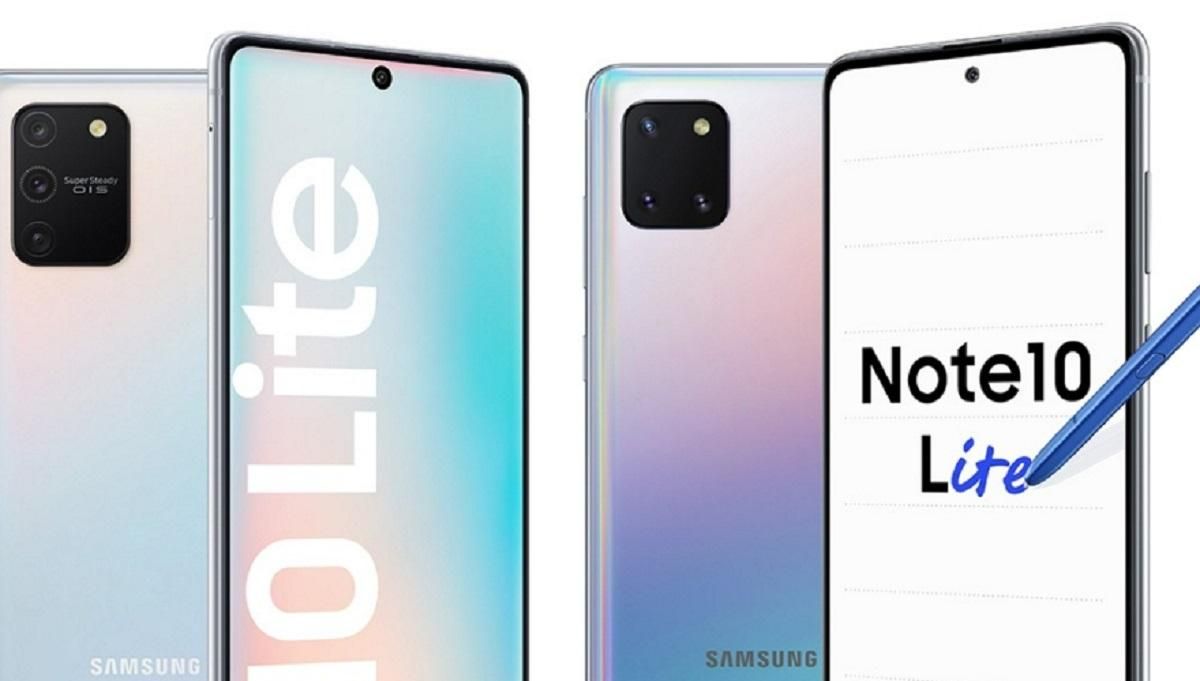 Samsung Galaxy S10 Lite та Note 10 Lite