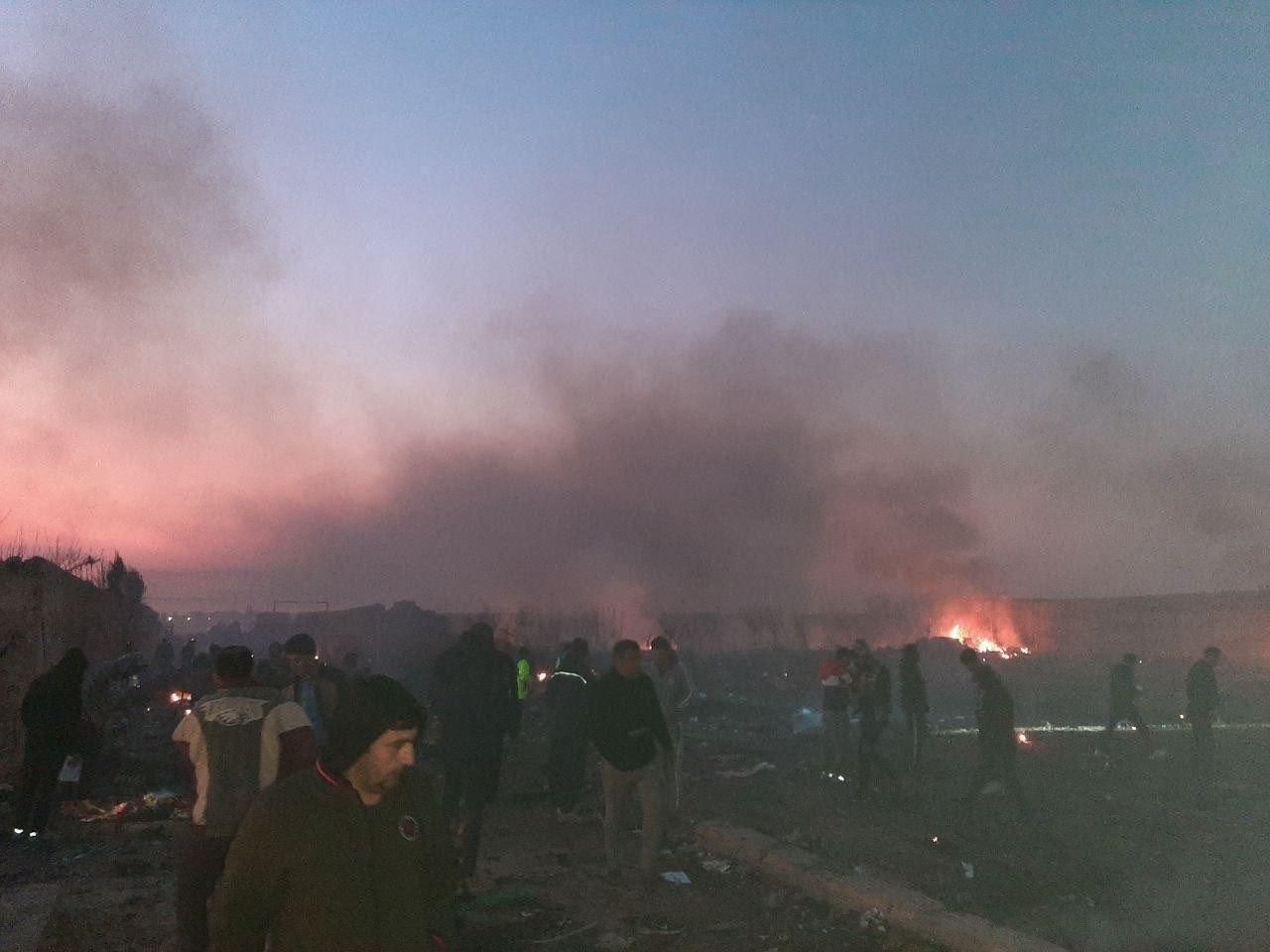 Авиакатастрофа МАУ в Тегеране, Иран – видео падения 8 января 2020