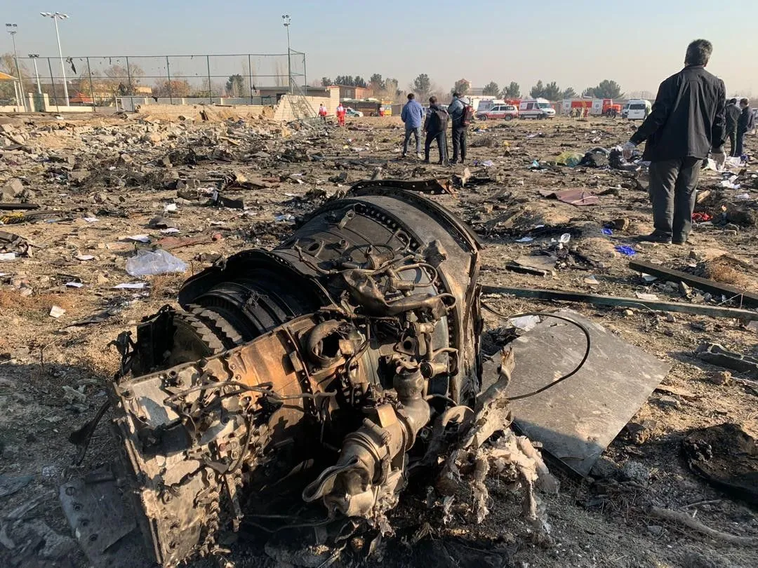 Авіакатастрофа літака МАУ Іран фото з місця аварії