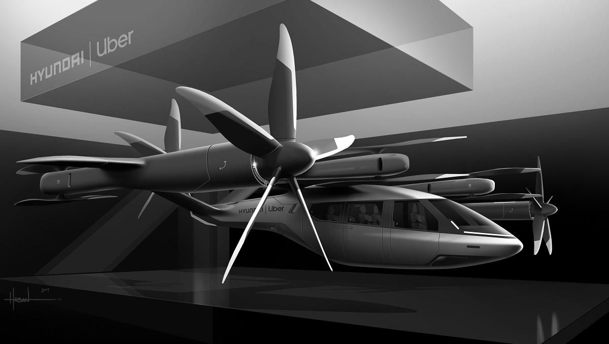 Hyundai и Uber показали концепт аэротакси-конвертоплана: фото Hyundai и Uber показали концепт аэротакси-конвертоплана: фото