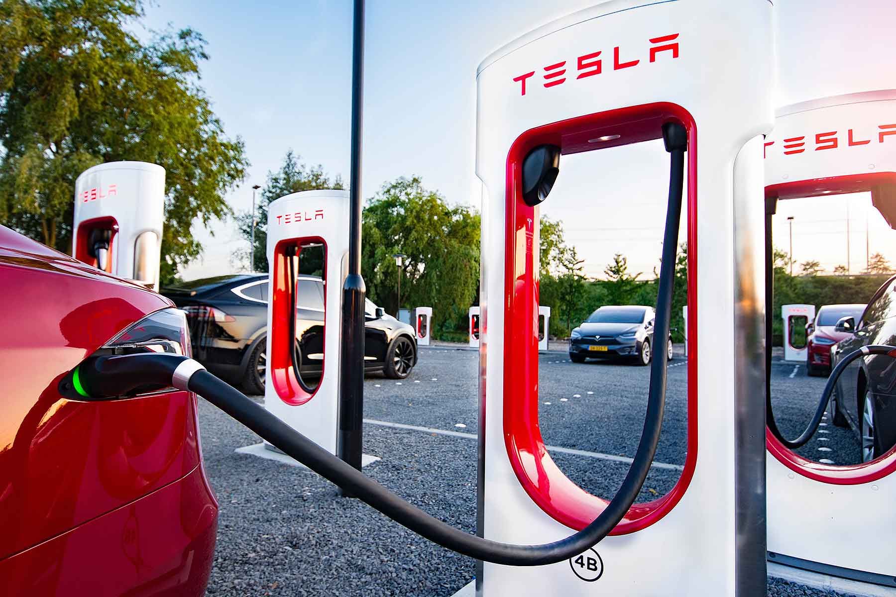 Зарядная станция Tesla Supercharger – где будет в Украине 