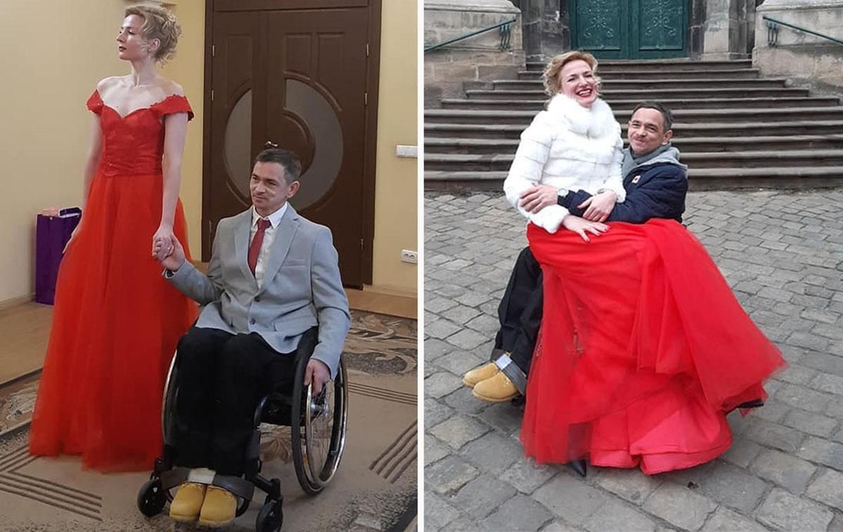 Ветеран війни та волонтерка влаштували незвичне весілля: зворушливі фото, відео Ветеран війни та волонтерка влаштували незвичне весілля: зворушливі фото, відео