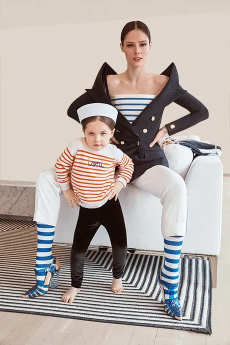 Модель Коко Роша з донькою Модель Коко Роша з донькою