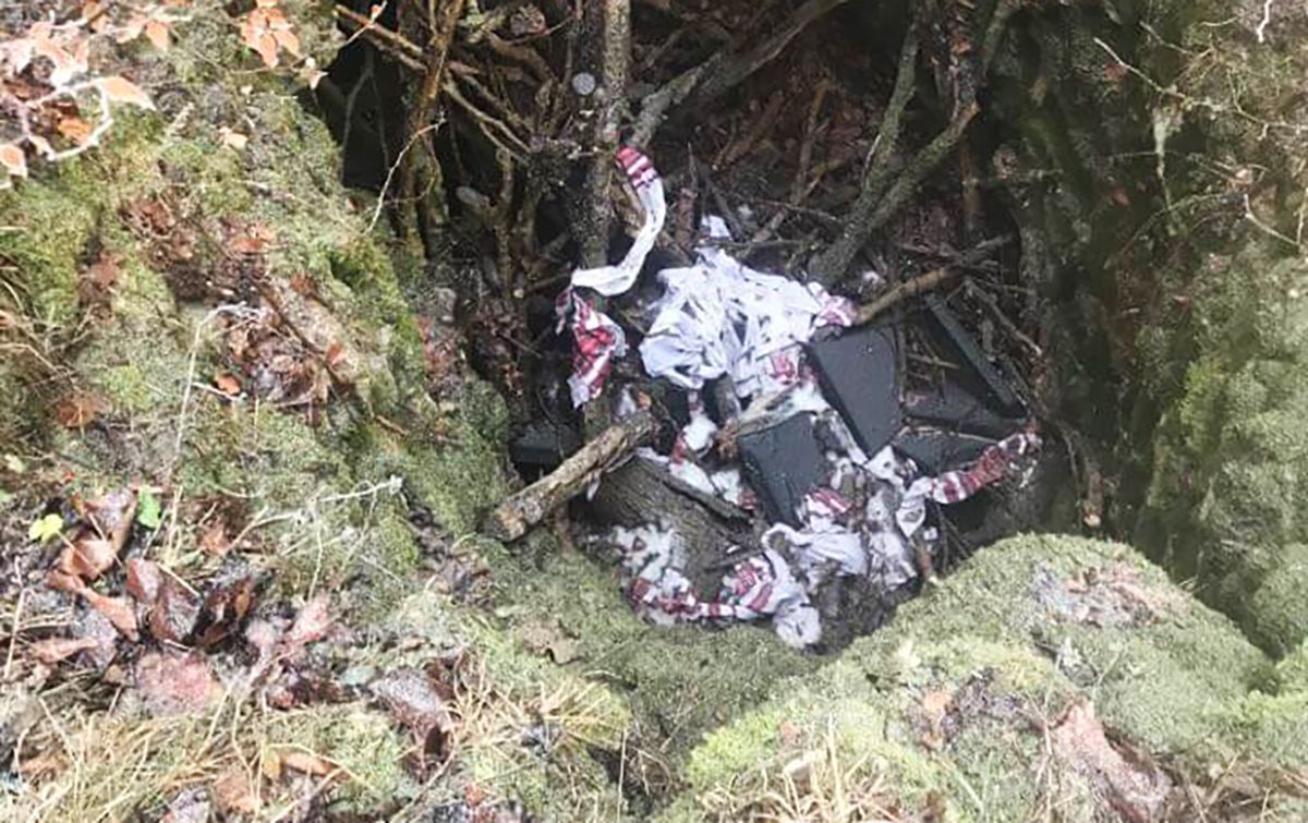 Уничтожена табличка с могилы УПА в Польше Уничтожена табличка с могилы УПА в Польше