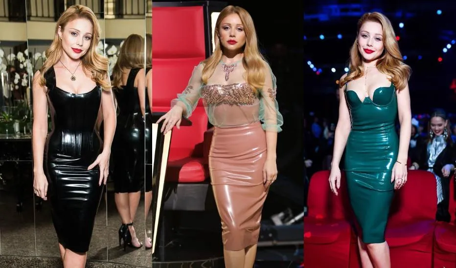 Тіна Кароль у латексних сукнях Тіна Кароль у латексних сукнях