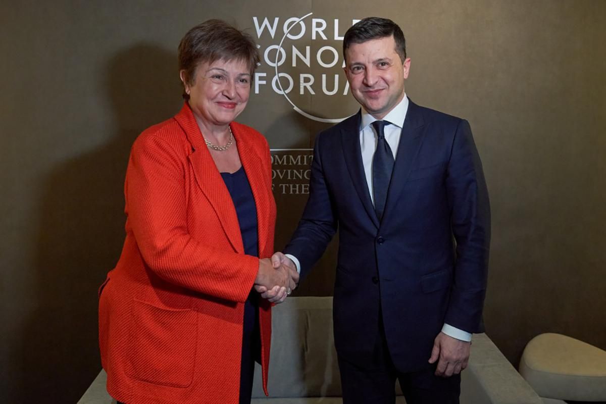Зеленський зустрівся з головою МВФ Георгієвою