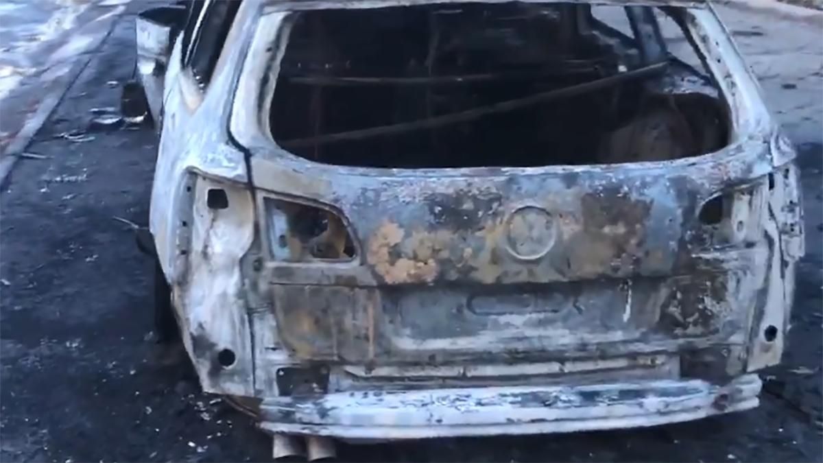 У Запоріжжі спалили авто Андрію Лукіну: відео