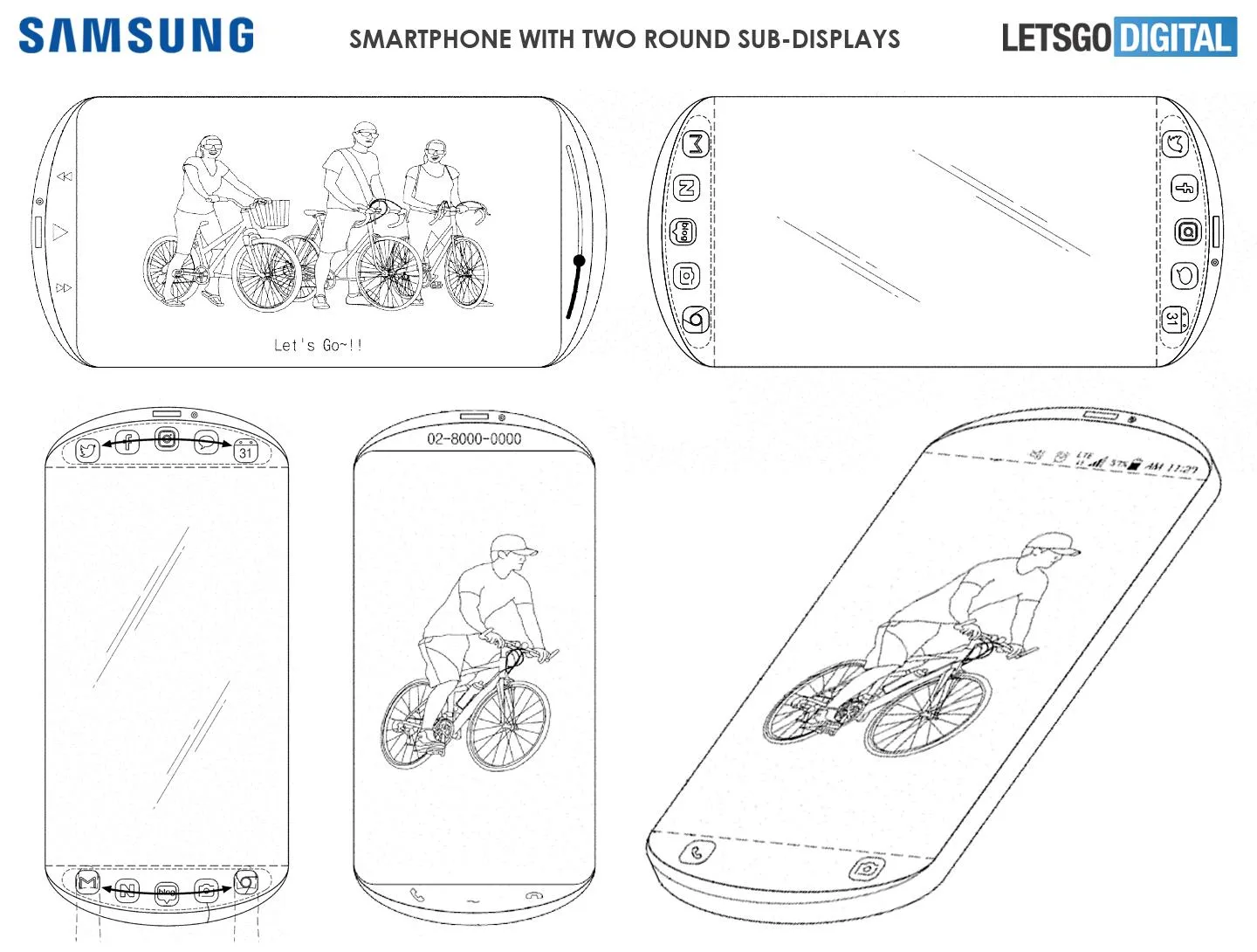 Samsung запатентувала футуристичний смартфон 
