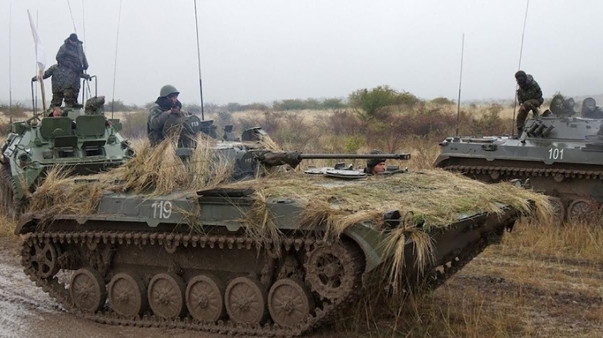 БМП бойовиків знеструмив населений пункт на Луганщині БМП бойовиків знеструмив населений пункт на Луганщині