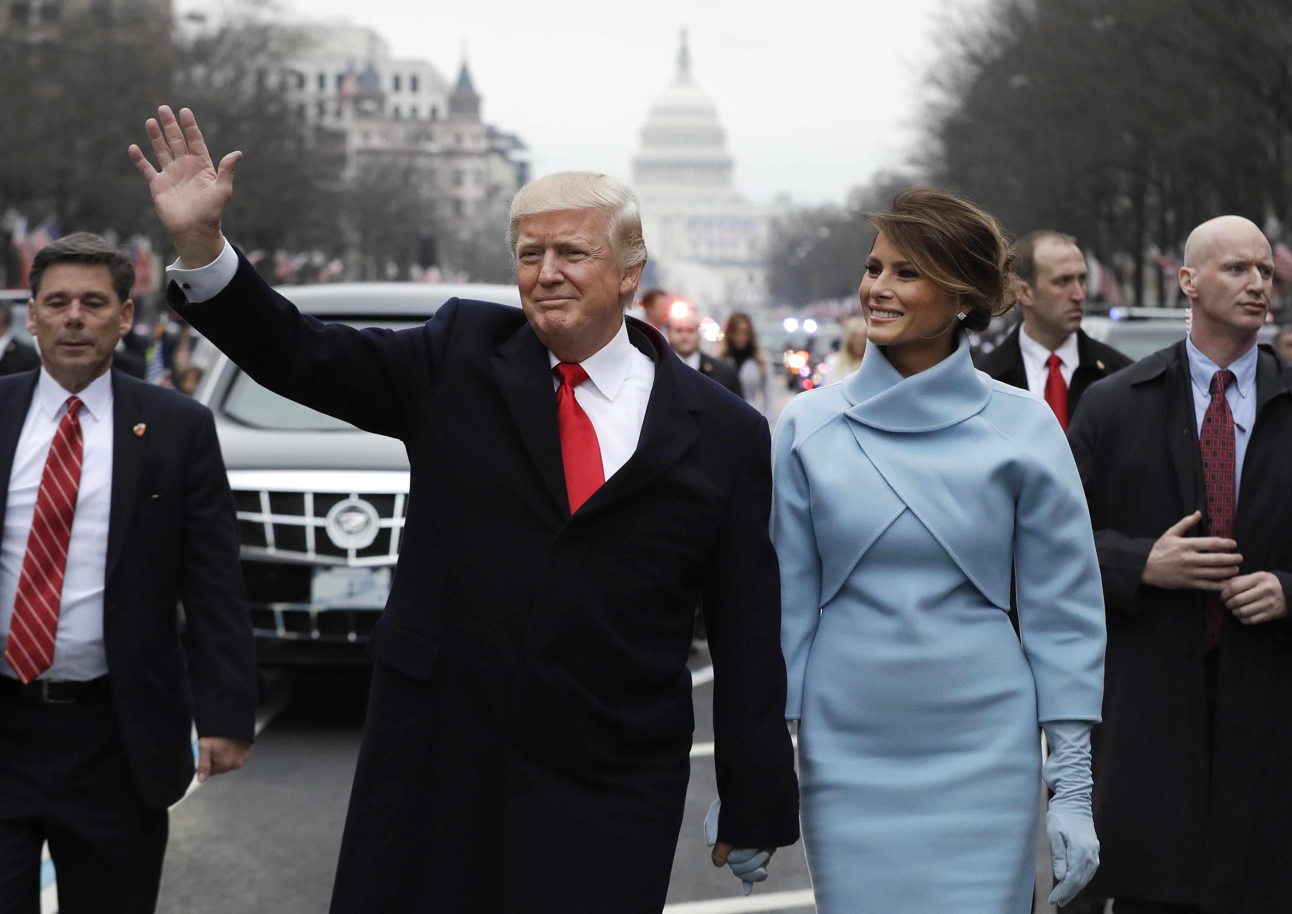 Дональд Трамп під час інаугурації 