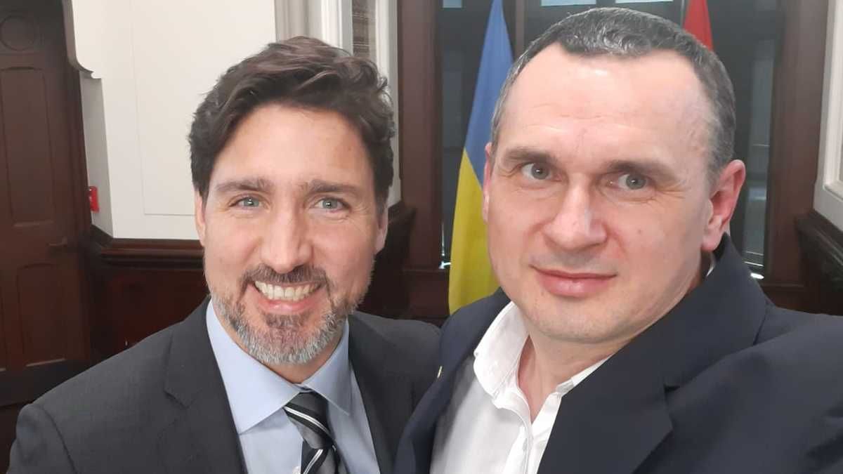 Джастін Трюдо зустрівся з Олегом Сенцовим: фото Джастін Трюдо зустрівся з Олегом Сенцовим: фото