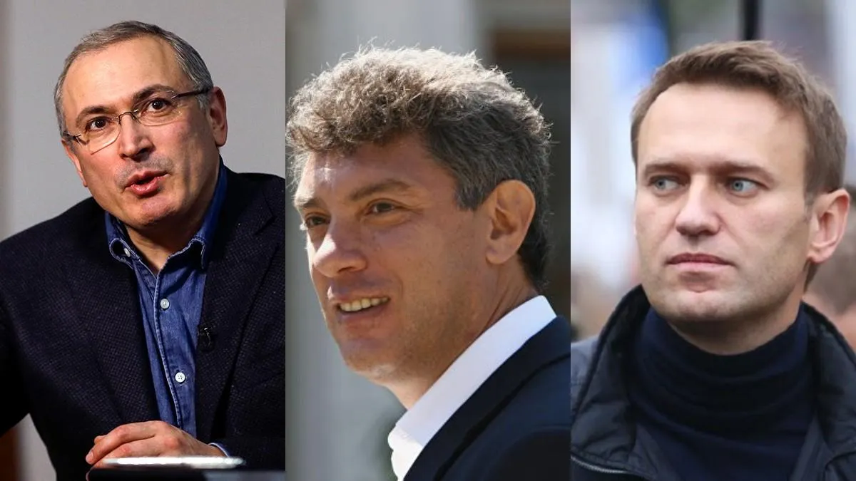 Михайло Ходорковський Борис Нємцов Олексій Навальний Михайло Ходорковський Борис Нємцов Олексій Навальний