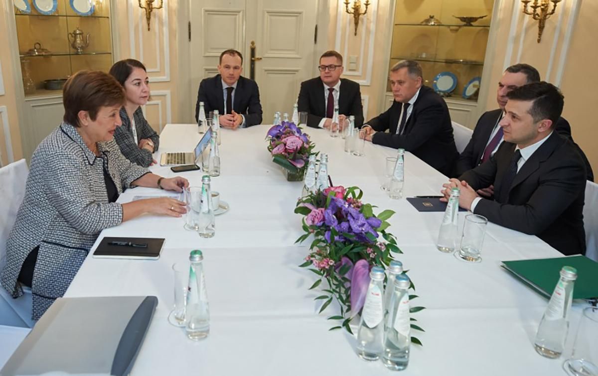 Зеленський зустрівся з головою МВФ: про що говорили Зеленський зустрівся з головою МВФ: про що говорили