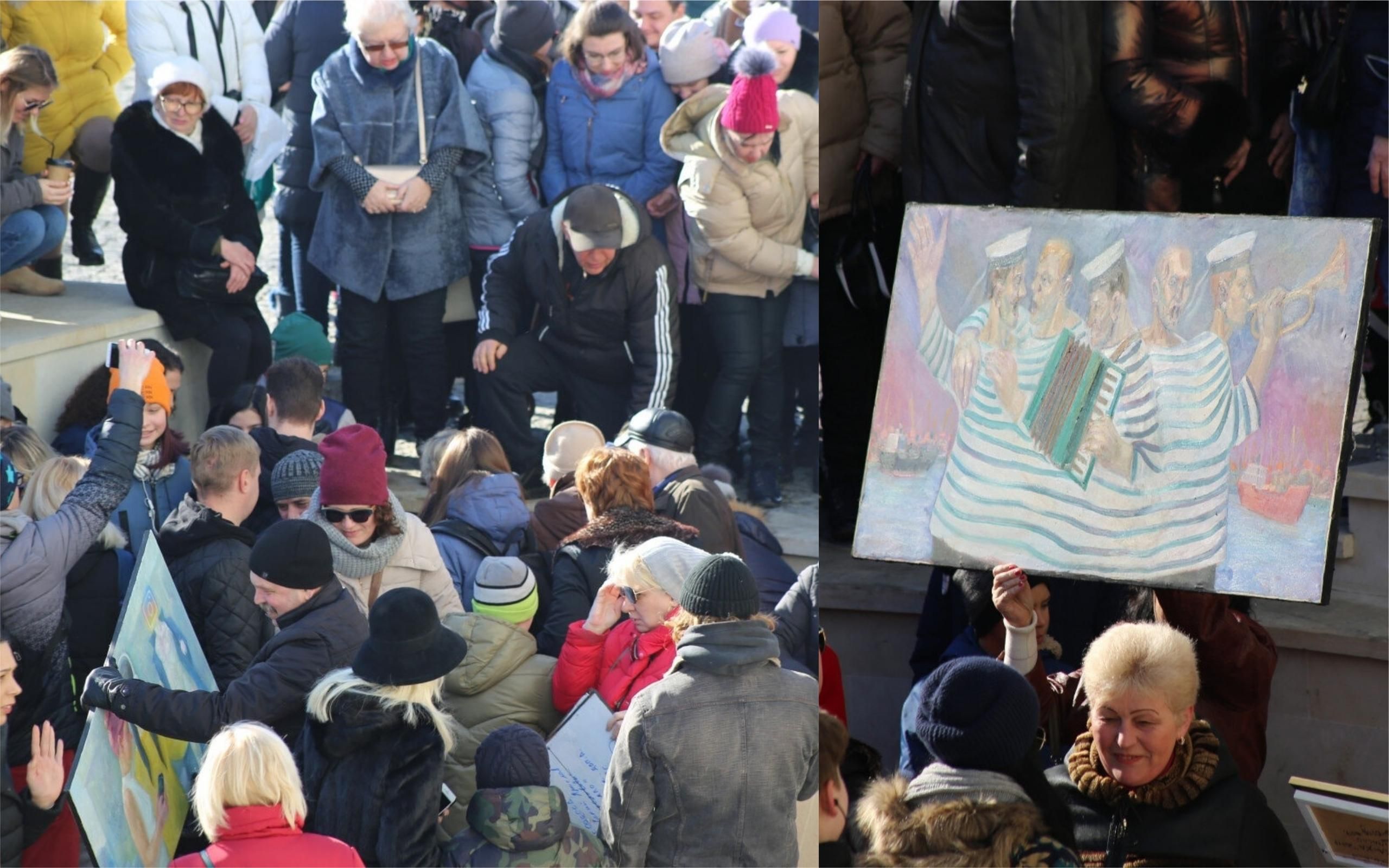 В Одесі безкоштовні картини розібрали ще до початку виставки: фото В Одесі безкоштовні картини розібрали ще до початку виставки: фото