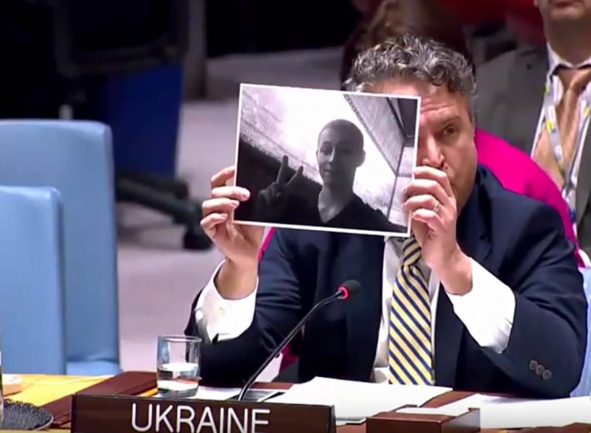 Кислица показал на Совбезе ООН фото убитого оккупантами гранатометчика: видео