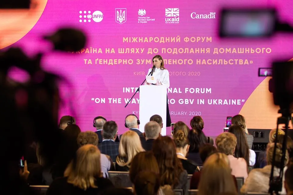 Олена Зеленська на офіційному заході Олена Зеленська на офіційному заході