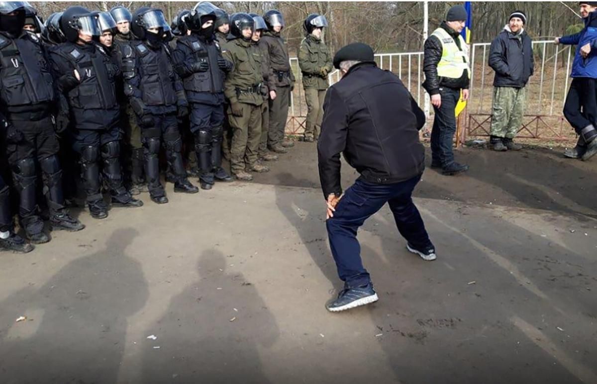 Протесты в Новых Санжарах - большинство участников не местные