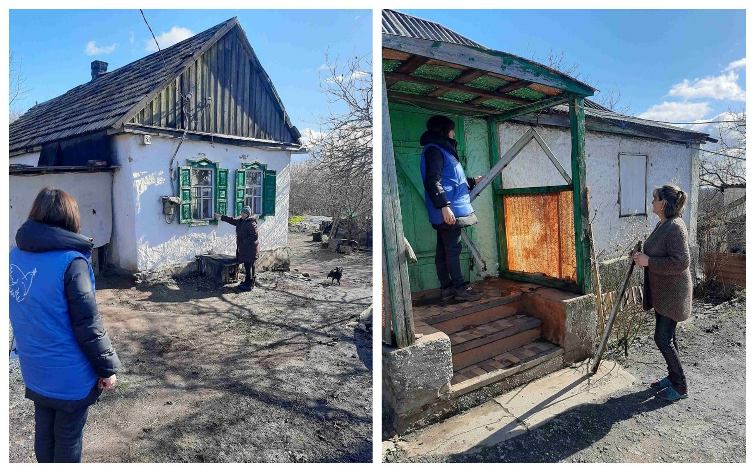 Боевики обстреляли дома мирных жителей Луганщины: фото