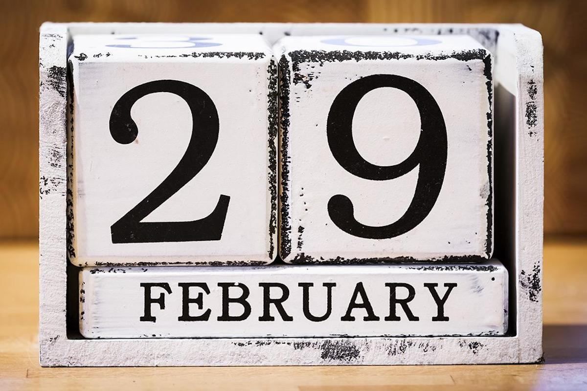 29 февраля бывает раз в четыре года