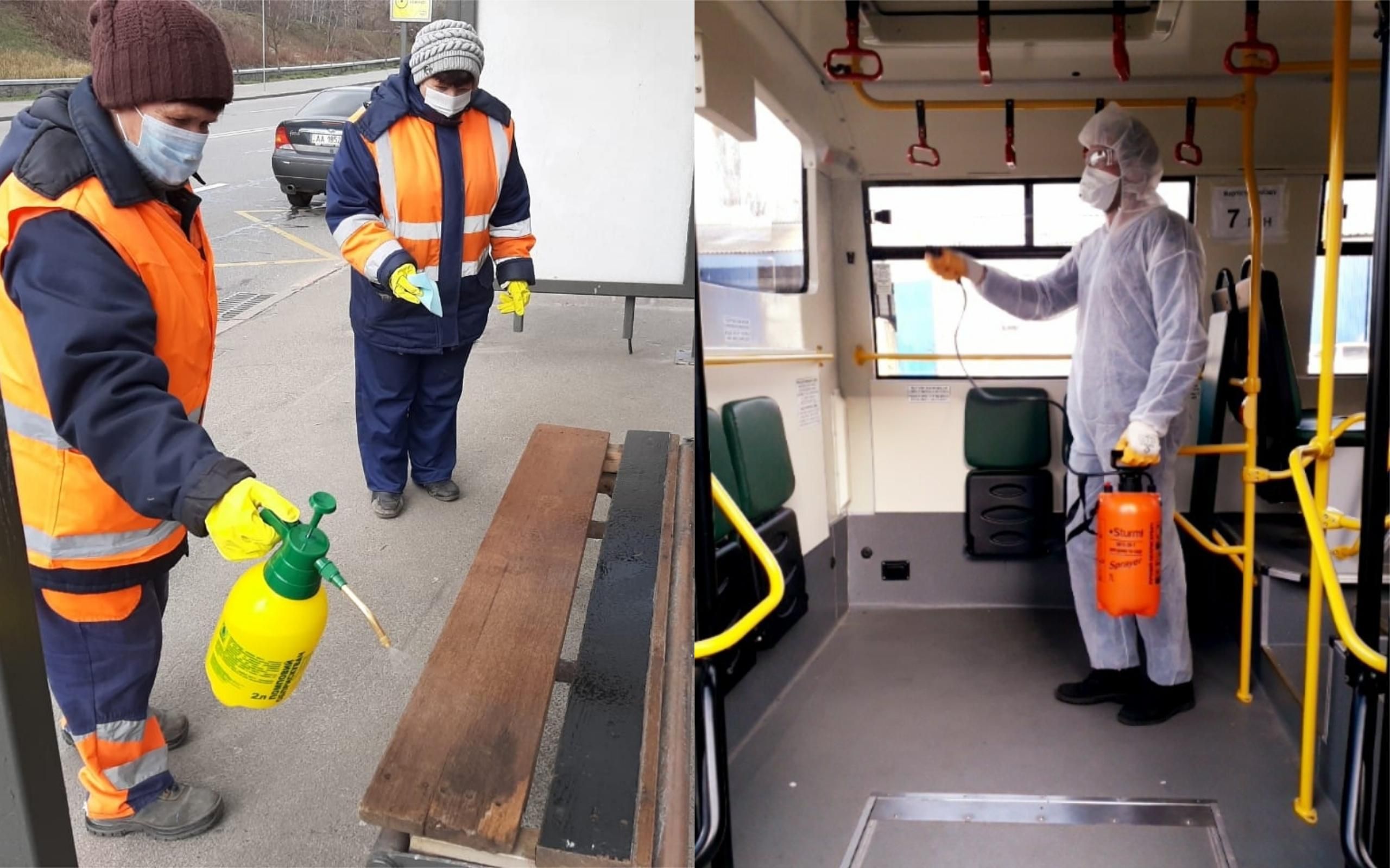 Как во время пандемии коронавируса дезинфицируют Киев: фото, видео Как во время пандемии коронавируса дезинфицируют Киев: фото, видео