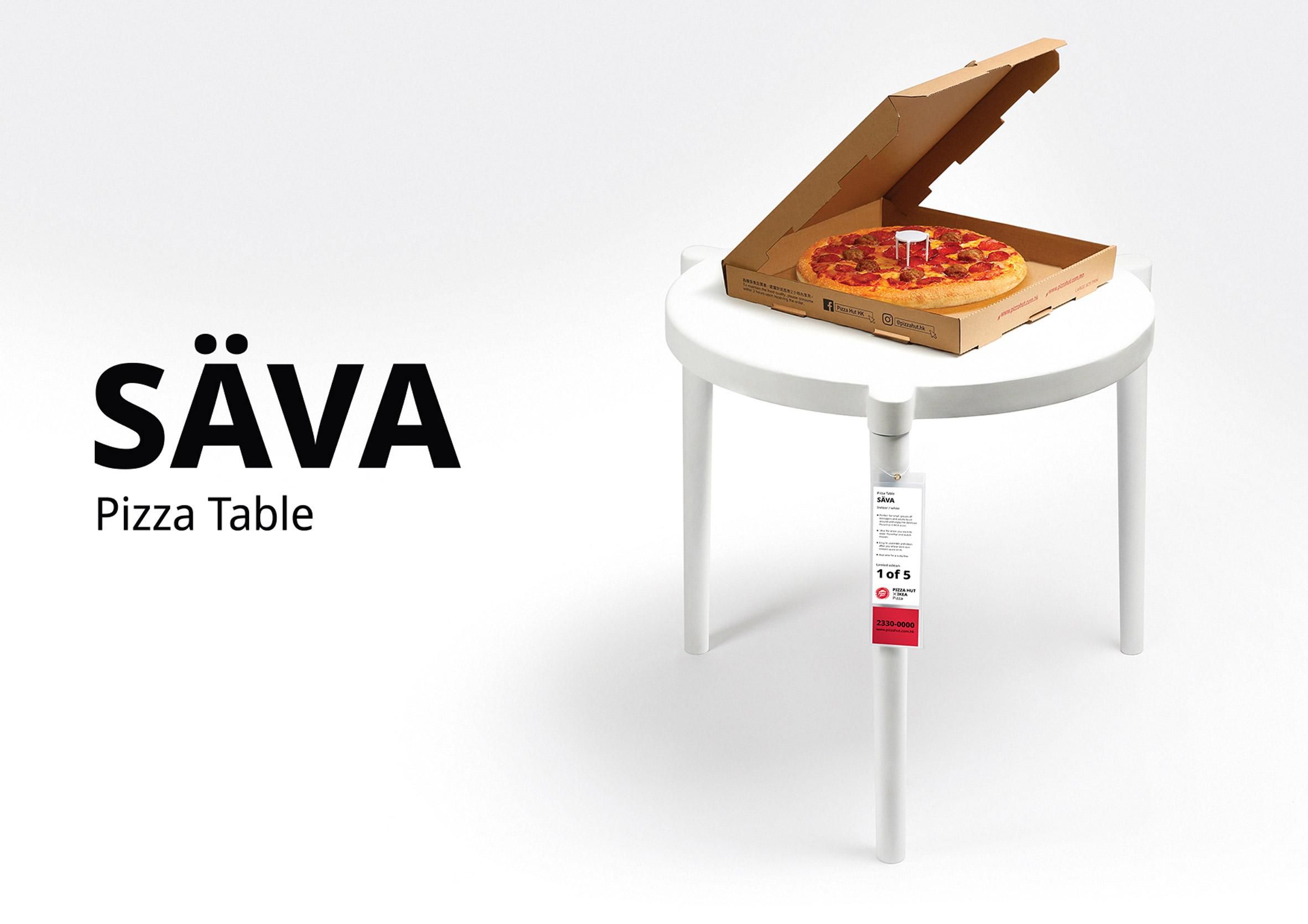 IKEA та Pizza Hut разом створили ідеальний столик для піци – фото