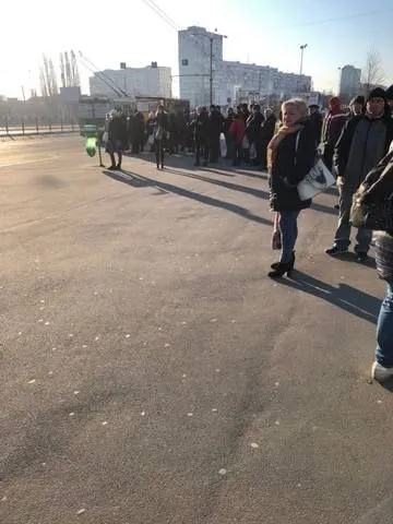 черги на маршрутки, Київ черги на маршрутки, Київ