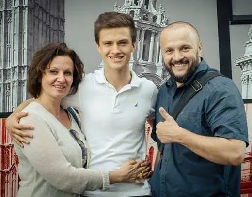 Ірина Мак з чоловіком та сином 