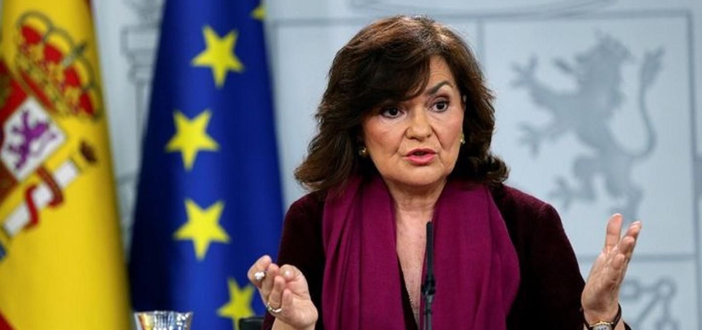 У віцепрем'єрки Іспанії Кальво виявили коронавірус У віцепрем'єрки Іспанії Кальво виявили коронавірус