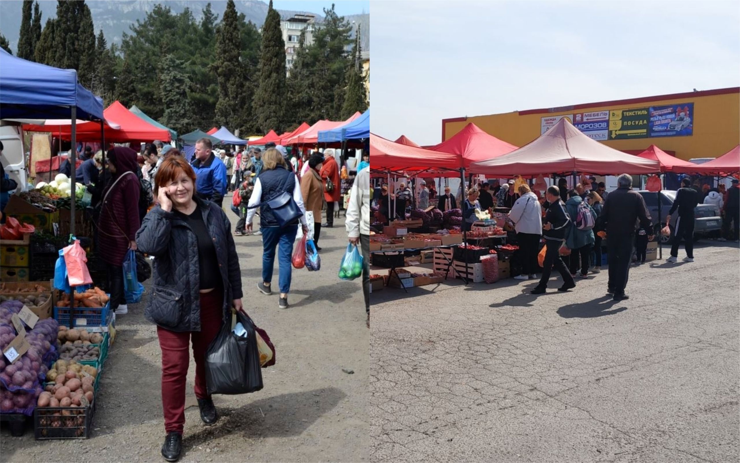 Во время эпидемии коронавируса в аннексированом Крыму организовали массовые ярмарки: фото