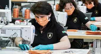 Завод Lamborghini в Италии перешел на производство медицинских масок: фото