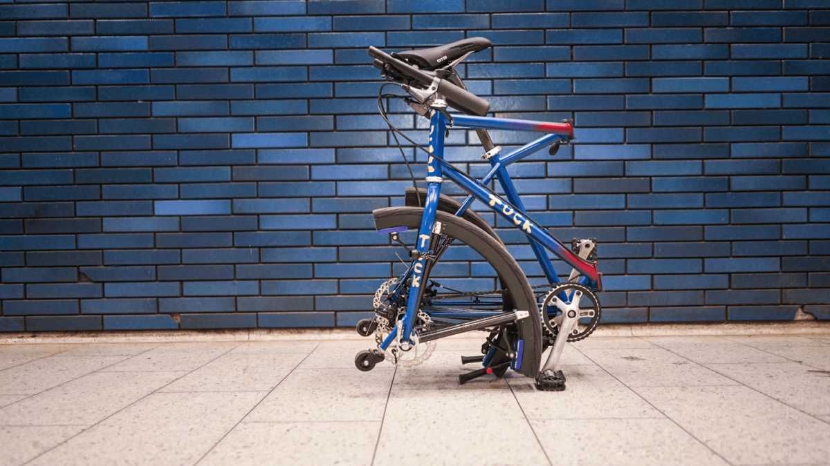 Британец разработал велосипед, который можно сложить до размеров чемодана Британец разработал велосипед, который можно сложить до размеров чемодана