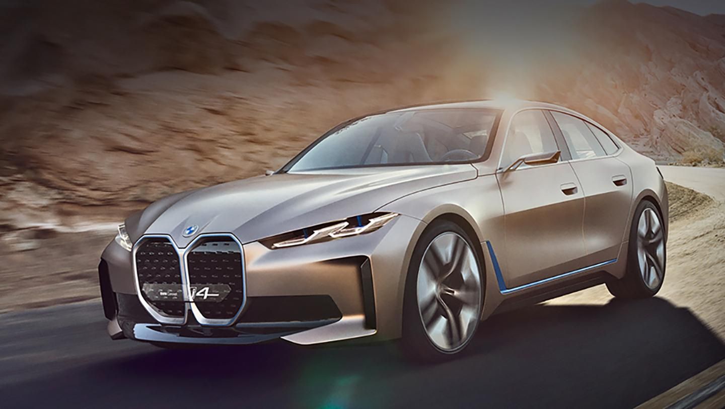 BMW презентовал роскошное электрокупе Concept i4: фото, видео