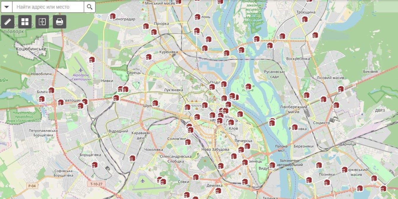 Обновленная информация об имуществе и объектах Киева стала доступна онлайн