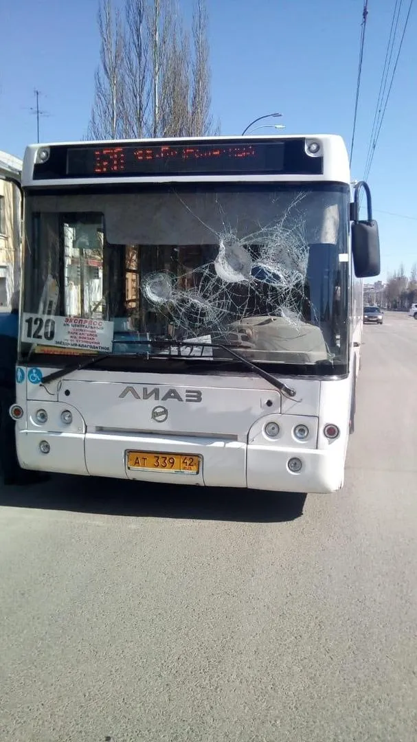 Розбитий автобус Кемерово