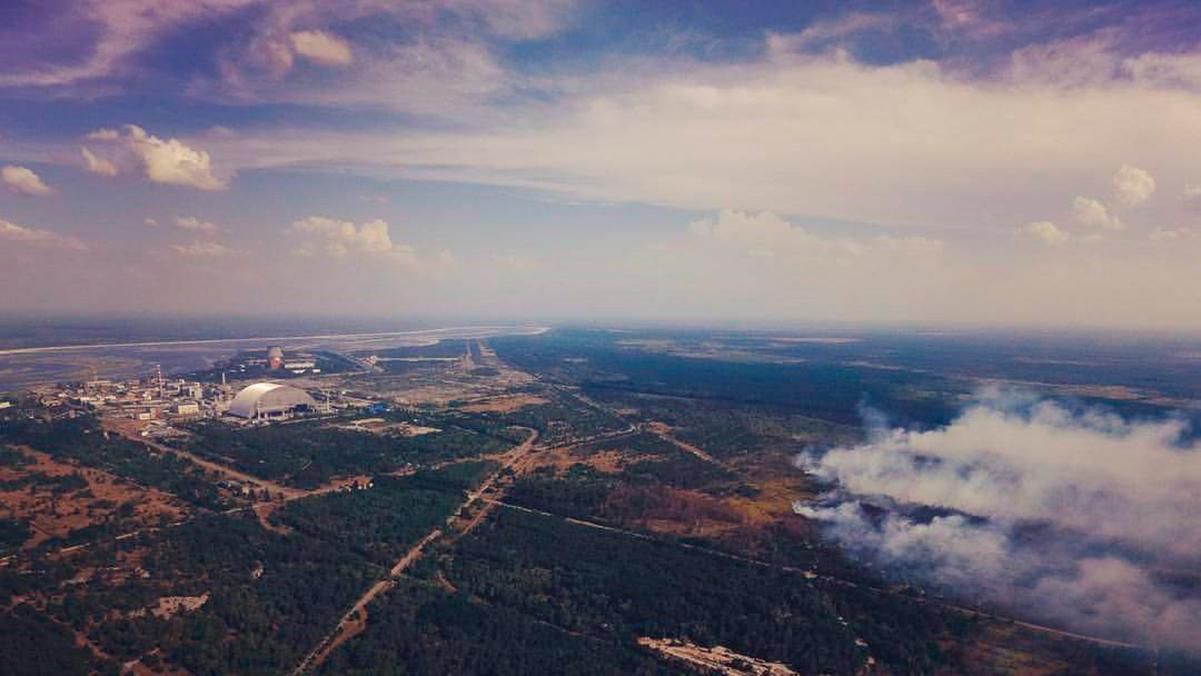Пожар в Чернобыльской зоне: как будет распространяться потенциально загрязненное облако – GIF