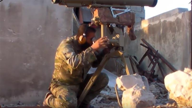 Появилось видео, как в Сирии "подорвался на мине" российский контрактник