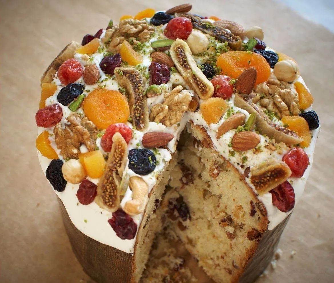 Паска з сухофруктами і горішками Паска з сухофруктами і горішками