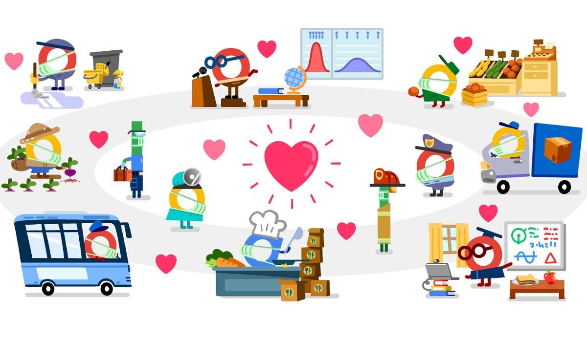 Спасибо работникам служб доставки, упаковщикам и курьерам – Google подготовила новый дудл Спасибо работникам служб доставки, упаковщикам и курьерам – Google подготовила новый дудл