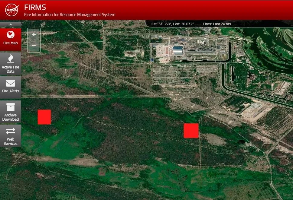 пожежа у чорнобильській зоні відновилася пожежа у чорнобильській зоні відновилася