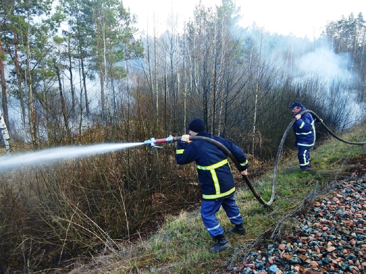 Пожежа у Житомирській області може бути наслідком видобування бурштину