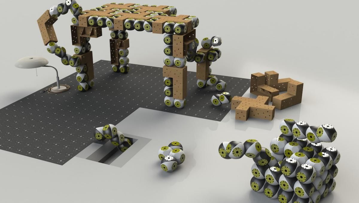 Модульные работы Roombots превратят любую мебель в разумную: видео