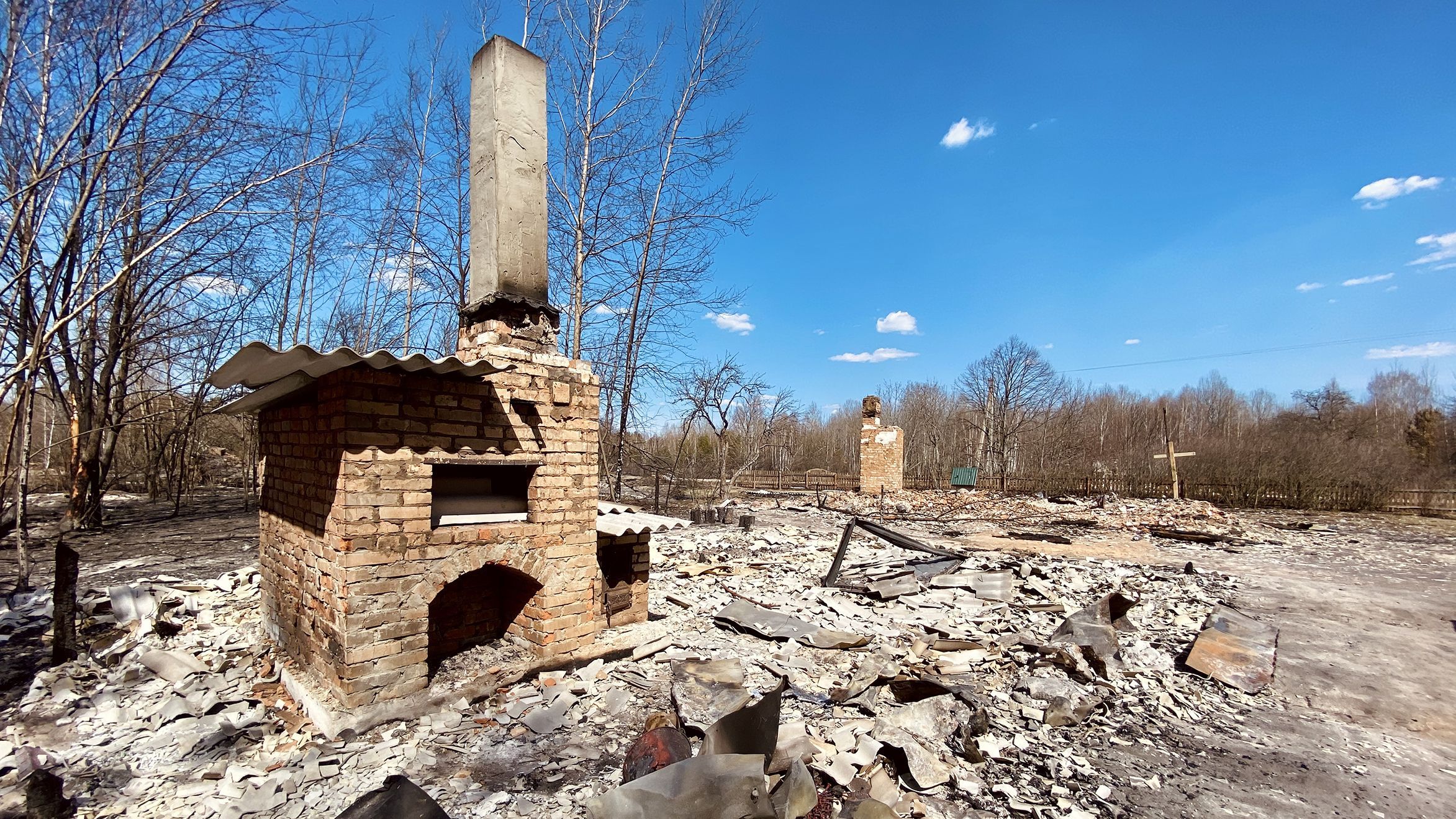 Наслідки лісових пожеж на Житомирщині: як постраждали села Личмани та Магдин –  фоторепортаж